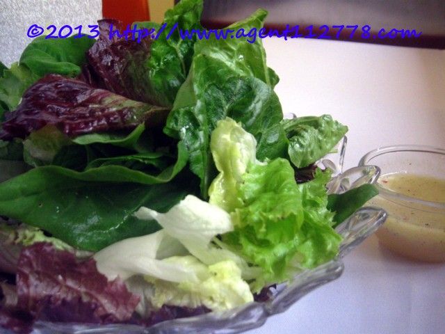 My Garden Salad with chef Jessie’s own dressing