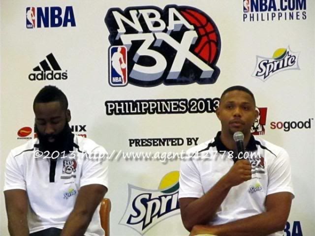 NBA 3x Manila 2013 - Harden and Gordon