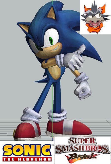 SSBB - Sonic Paper Model