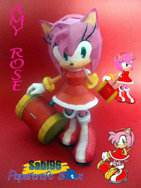 Sonic Adventure Amy Rose Papercraft 1512