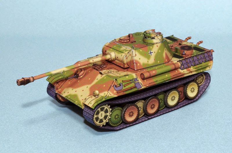 Panther Ausf G Papercraft Tank