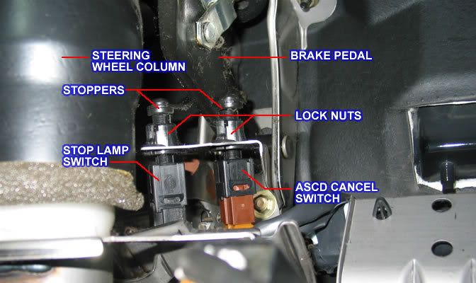 How to replace nissan versa brake light switch #6