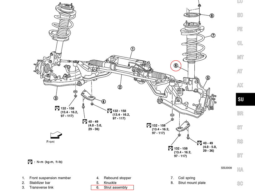 2000 Nissan maxima front suspension problem #8