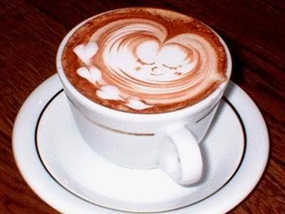 coffee art heart swirls Pictures, Images and Photos