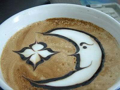 coffee art moon Pictures, Images and Photos