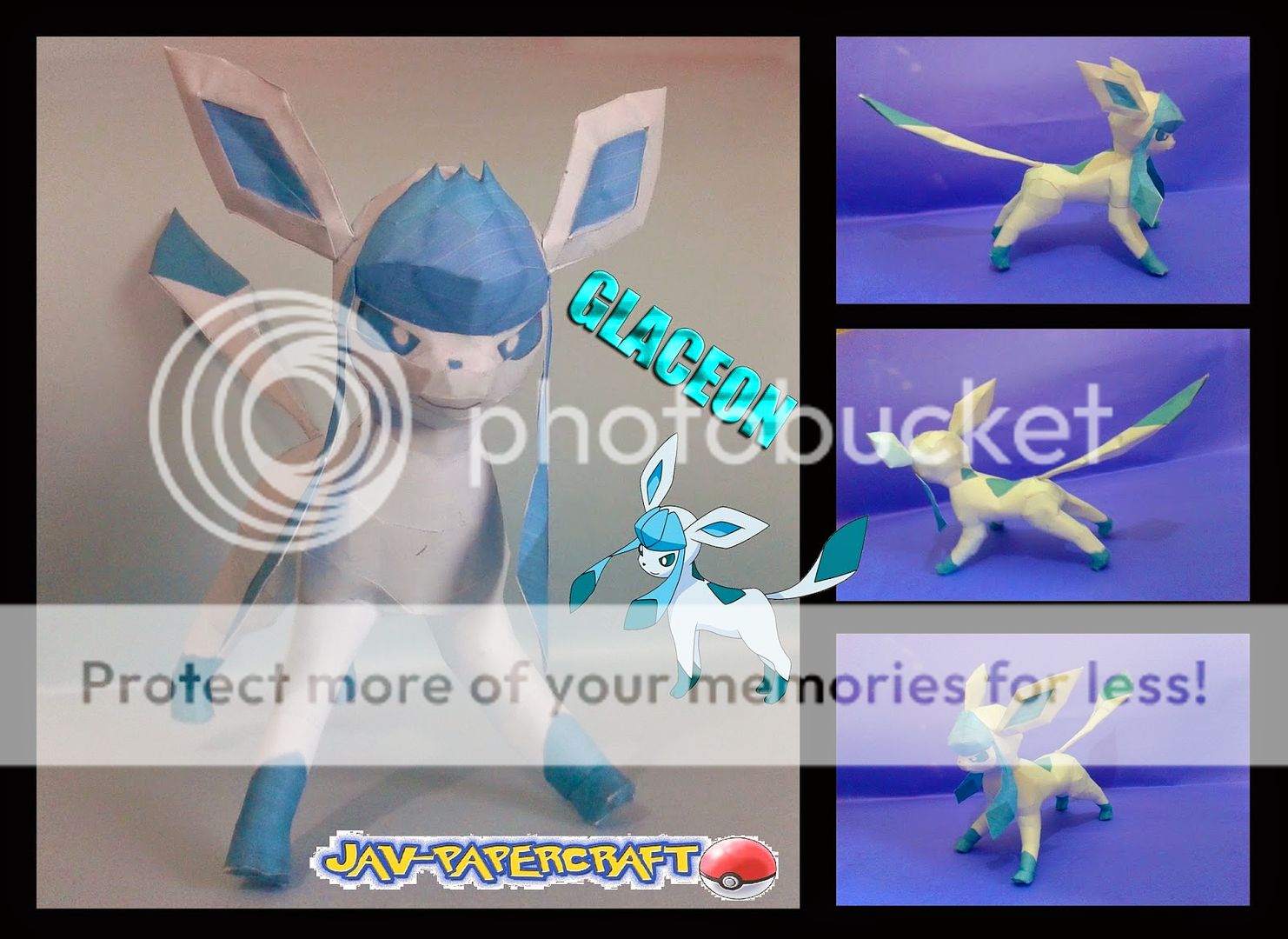 Glaceon Papercraft Images