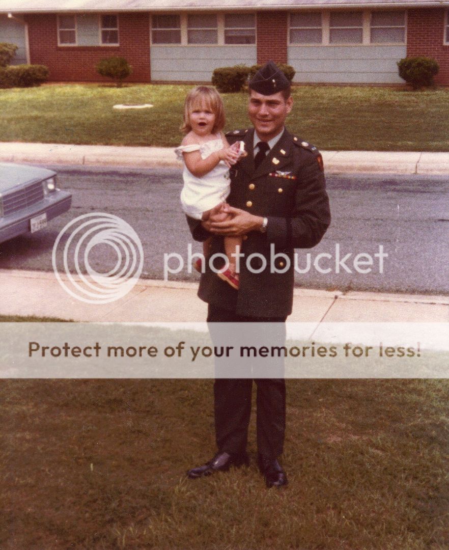 Kelly and Dad - Making it in the Military ~ Life as a Military Kid at The Happy Housewife