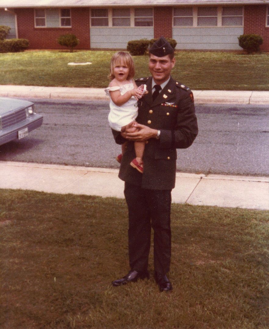 Kelly and Dad - Making it in the Military ~ Life as a Military Kid at The Happy Housewife