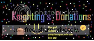 Knighting's Donations banner