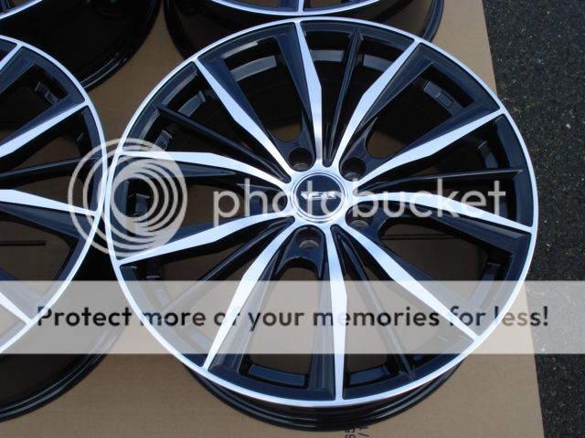 18 Mercedes Benz MB Audi Volkswagen VW Chrysler Crossfire 5x112 Black Wheel Rims